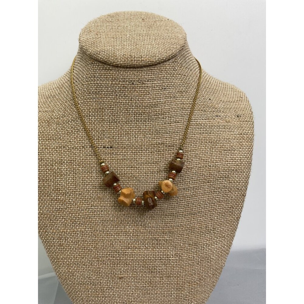 Vintage Boho Minimalist Womens Earth Tone Neckalce